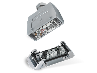 Industrial connectors revos MODULAR with modular inserts.